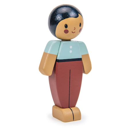 Poupée en bois - amande père Multicolor 2 - vertbaudet enfant 