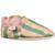 Chaussons bébé cuir souple rayures Vert 1 - vertbaudet enfant 