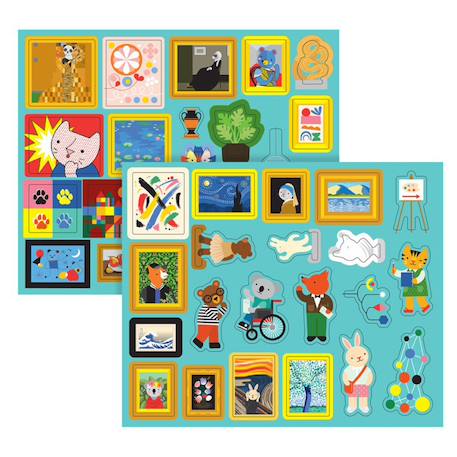 Crée ton propre musée d’art – Jeu éducatif et écologique Multicolor 2 - vertbaudet enfant 