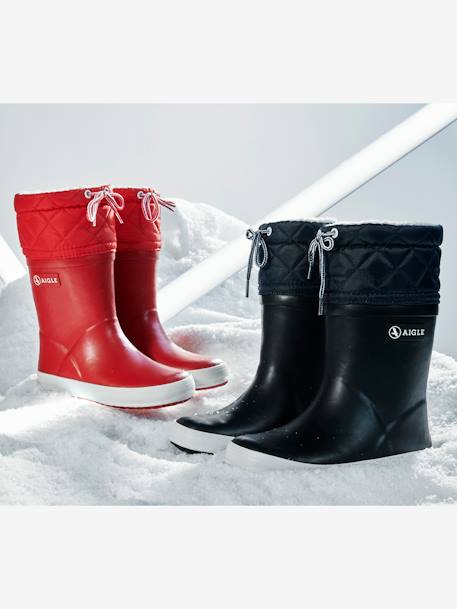 Bottes de pluie fourrées enfant Lolly Pop Giboulée marine blanc+noir blanc+rouge/blanc 5 - vertbaudet enfant 