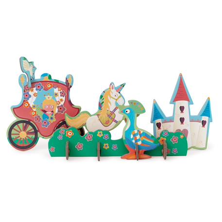 Puzzle princesse 3D Multicolor 2 - vertbaudet enfant 