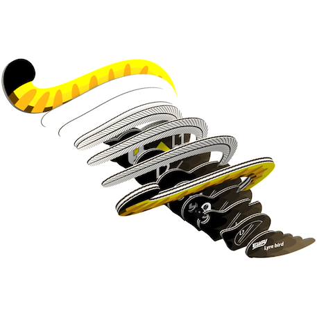 Puzzle 3d - oiseau lyre Multicolor 2 - vertbaudet enfant 