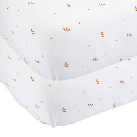 2 drap housse berceau 50x83cm Crudo 1 - vertbaudet enfant 