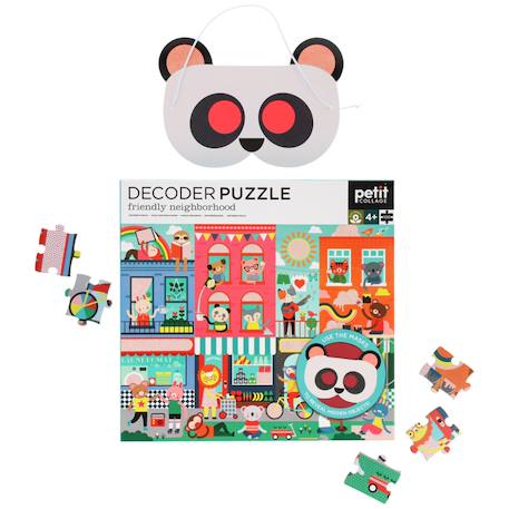 Decoder puzzle 100 pièces - quartier convivial Multicolor 2 - vertbaudet enfant 