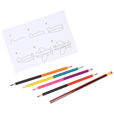 Coffret dessin véhicules – jeu créatif pour enfants dès 5 ans Multicolor 2 - vertbaudet enfant 