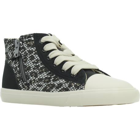 Sneakers filles synthétique fermeture éclair barefoot Black 5 - vertbaudet enfant 