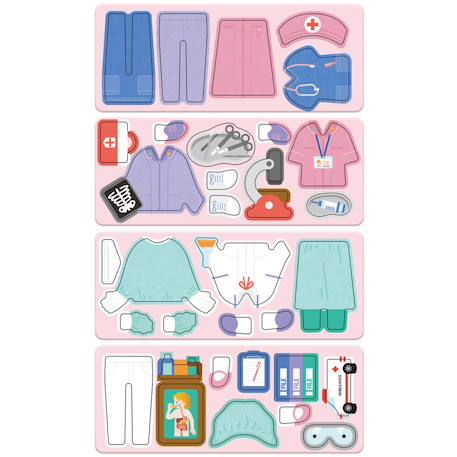 Boîte de puzzle magnétique - médecin Multicolor 2 - vertbaudet enfant 