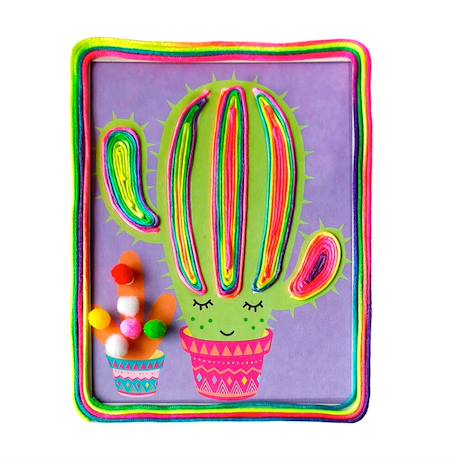 Kit créatif lamas – Totally Deco! String & Pompoms Art Set Multicolor 2 - vertbaudet enfant 
