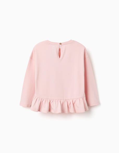 T-shirt en coton à manches longues avec imprimé minnie Rose 2 - vertbaudet enfant 