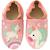 Chaussons bébé cuir souple laura la licorne Rose 2 - vertbaudet enfant 