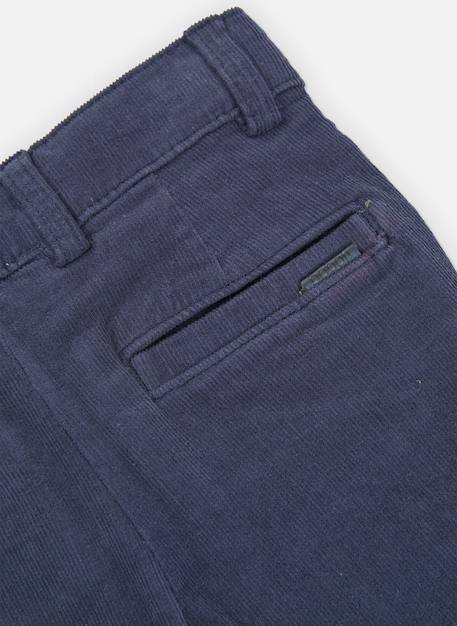 Pantalon garçon velours côtelé fin Bleu 4 - vertbaudet enfant 