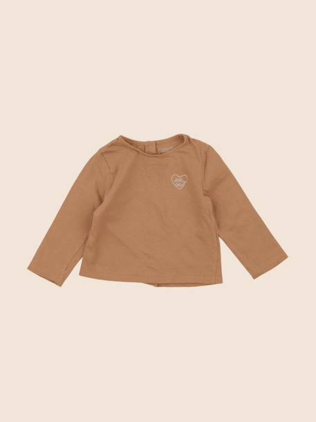 Tee-shirt - 9 mois Marron 1 - vertbaudet enfant 