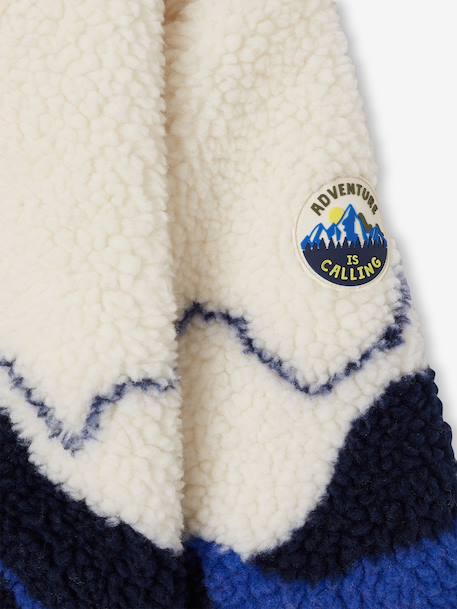 Veste sherpa garçon manches longues zippée écru 7 - vertbaudet enfant 