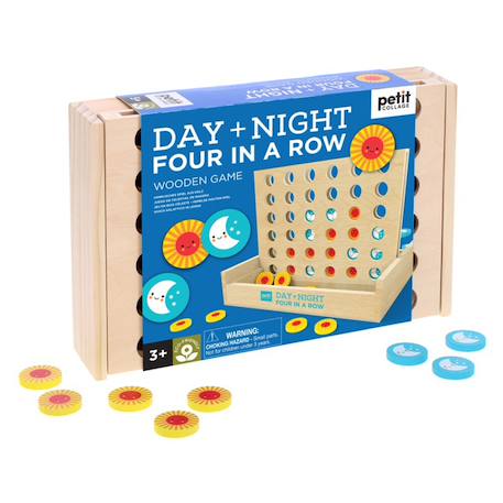 Jeu en bois Day & Night – 4 en ligne dès 5 ans Multicolor 2 - vertbaudet enfant 