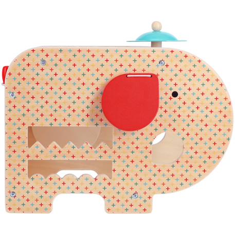 Jouet musical éléphant 5 en 1 en bois – éveil musical dès 18 mois Multicolor 2 - vertbaudet enfant 
