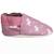 Chaussons bébé cuir souple lola les licornes Rose 1 - vertbaudet enfant 