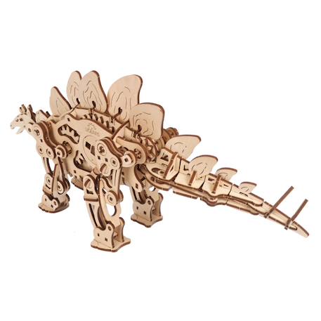 Stégosaure – Automate dinosaure mécanique en bois à assembler Brown 2 - vertbaudet enfant 