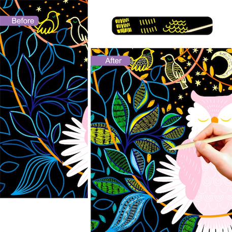 Scratch art - cadre lumineux Multicolor 2 - vertbaudet enfant 