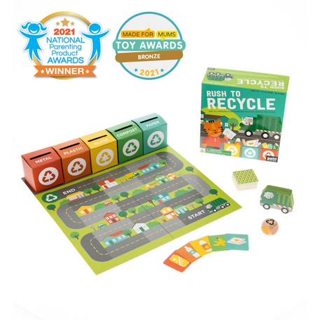 Puzzles et jeux - apprendre le recyclage Multicolor 2 - vertbaudet enfant 