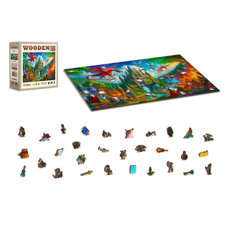 Puzzle en bois Château Fantastique – jeu d’assemblage artistique Multicolor 2 - vertbaudet enfant 