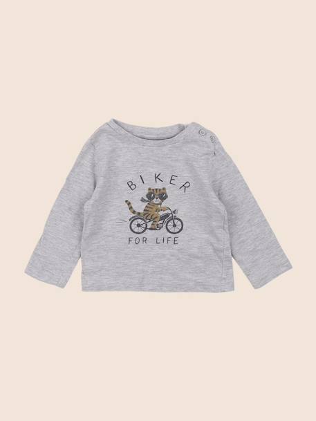 Tee-shirt - 9 mois Gris 1 - vertbaudet enfant 