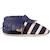 Chaussons cuir souple à franges Bleu marine 1 - vertbaudet enfant 