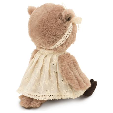 Peluche hibou avec robe et ruban pour cheveux 25 cm Brown 2 - vertbaudet enfant 