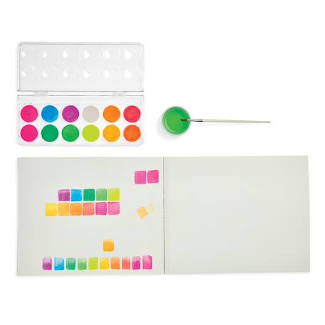 Aquarelles néon Chroma Blends – Set de 12 couleurs lumineuses avec pinceau Multicolor 2 - vertbaudet enfant 