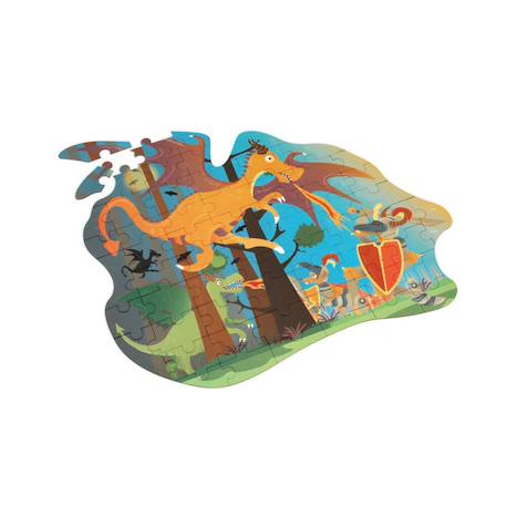 Contour puzzle - dragon 61 pièces Multicolor 2 - vertbaudet enfant 