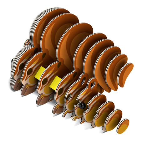 Puzzle 3d - ecureuil Brown 2 - vertbaudet enfant 