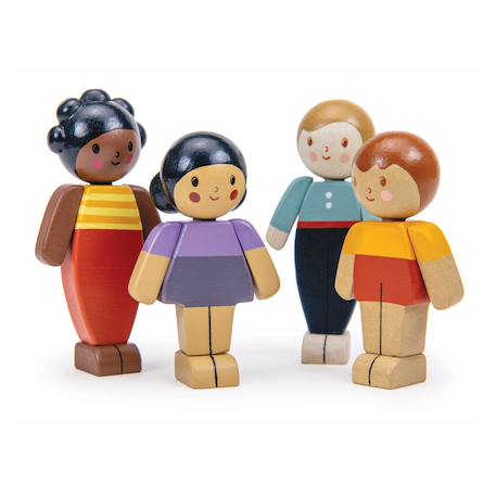 Poupées en Bois d’Hévéa – Personnages Articulés - père Multicolor 2 - vertbaudet enfant 