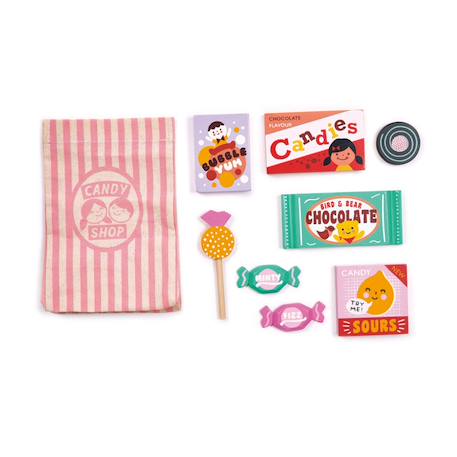 Sac de confiseries en tissu – Jeu de dînette pour enfants Multicolor 2 - vertbaudet enfant 