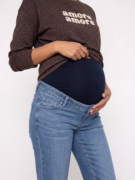 Jean de grossesse large denim brut+GRIS FONCE UNI+stone 12 - vertbaudet enfant 