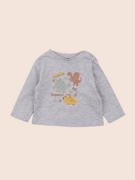 Tee-shirt - 6 mois Gris 1 - vertbaudet enfant 