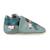 Chaussons bébé cuir souple petit ours brun joue dehors Bleu 1 - vertbaudet enfant 