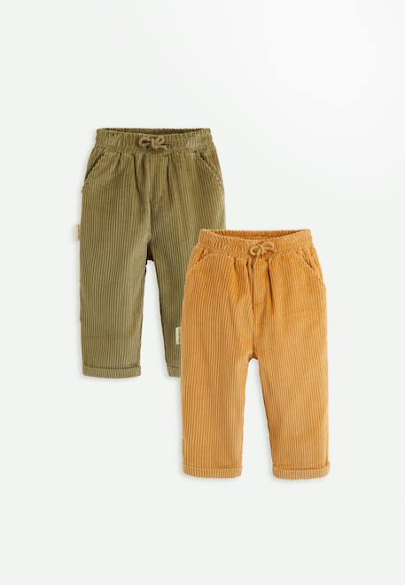 Garçon-Pantalon-Lot de 2 pantalons enfant en velours côtelé charly