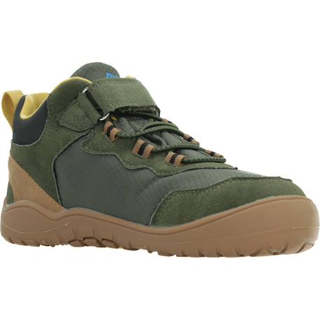 Bottines garçon synthétique fermeture éclair barefoot Green 5 - vertbaudet enfant 