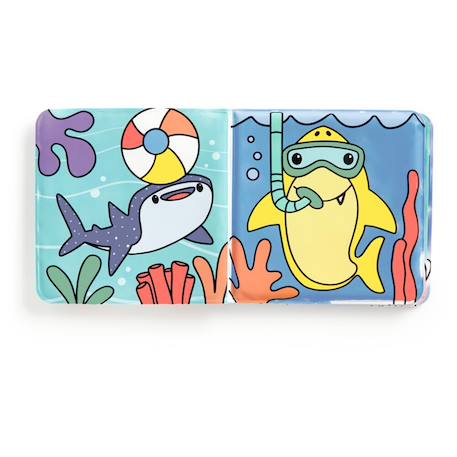 Livre de bain - requin Multicolor 2 - vertbaudet enfant 