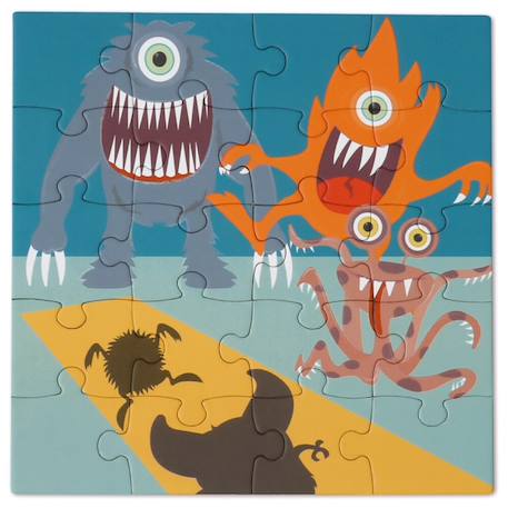 Livre de puzzle magnétique - monstre Multicolor 2 - vertbaudet enfant 