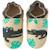 Chaussons cuir souple emile le crocodile Beige 2 - vertbaudet enfant 