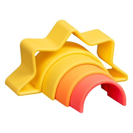 Jeux d'éveil à empiler - Soleil Multicolor 2 - vertbaudet enfant 