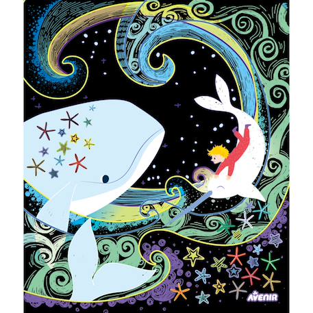 Scratch art - cadre lumineux Multicolor 2 - vertbaudet enfant 