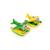 Hydravion écologique en plastique recyclé – jouet de bain Green;yellow 2 - vertbaudet enfant 
