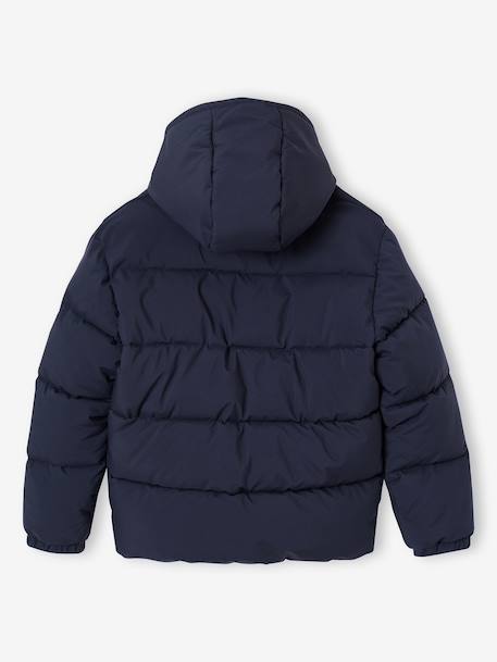Doudoune garçon puffy anthracite+gris ardoise 11 - vertbaudet enfant 
