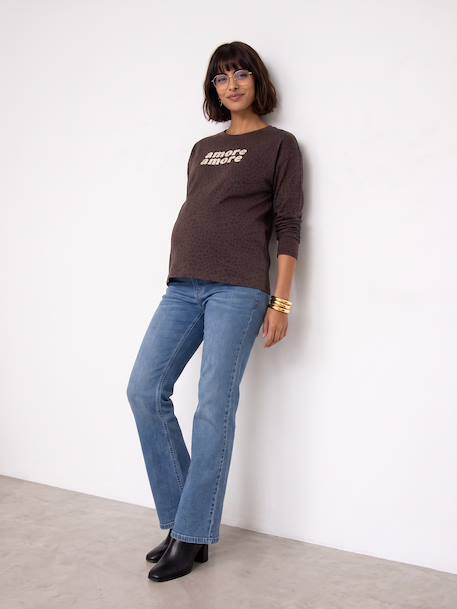 Jean de grossesse large denim brut+GRIS FONCE UNI+stone 9 - vertbaudet enfant 