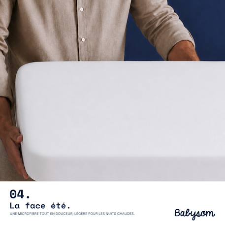 Matelas bébé climatisé | reversible Blanc 5 - vertbaudet enfant 