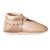 Chaussons cuir souple uni ouvert beige irisé Beige 1 - vertbaudet enfant 