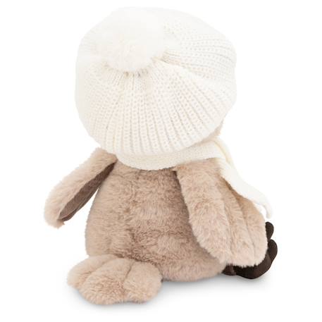 Peluche hibou avec bonnet blanc et écharpe 20 cm Marron 2 - vertbaudet enfant 