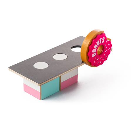 Camion donut foodtruck - bois de hêtre massif Multicolor 2 - vertbaudet enfant 
