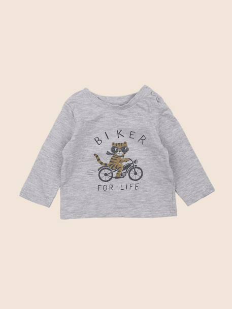 Tee-shirt - 3 mois Gris 1 - vertbaudet enfant 